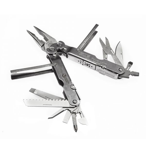 SOG Powerlock Multi-Tool with Leather Pouch and Nighthawk Logo