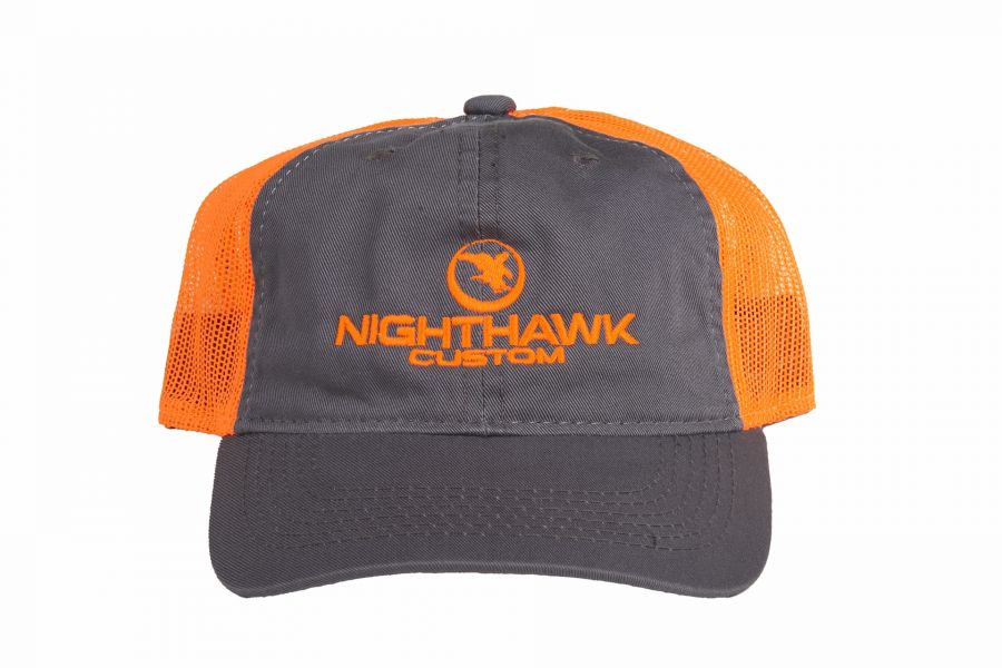 Nighthawk Charcoal & Neon Orange Cap 
