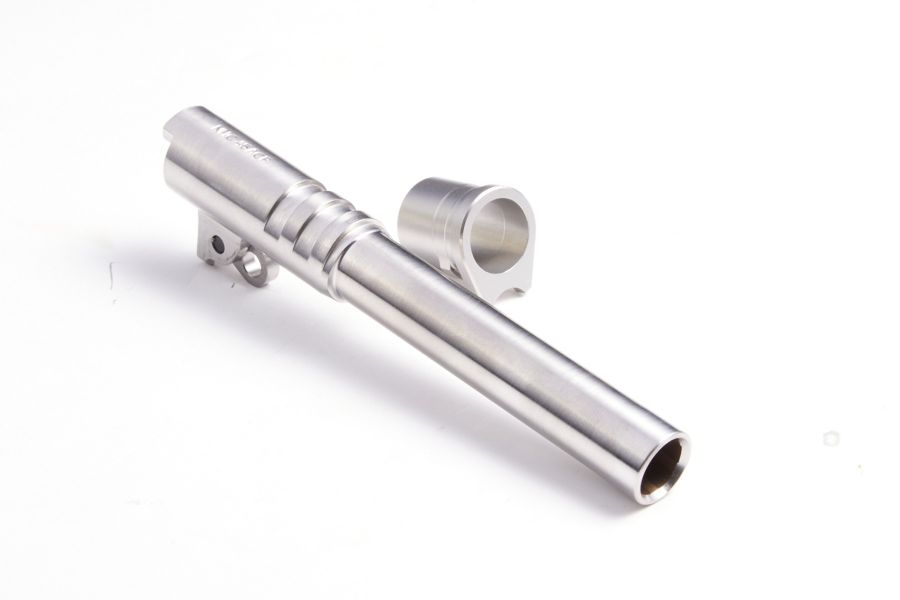 Drop-In 1911 Barrel, .45 ACP, 5”, Stainless, w/ Bushing, Link and Pin