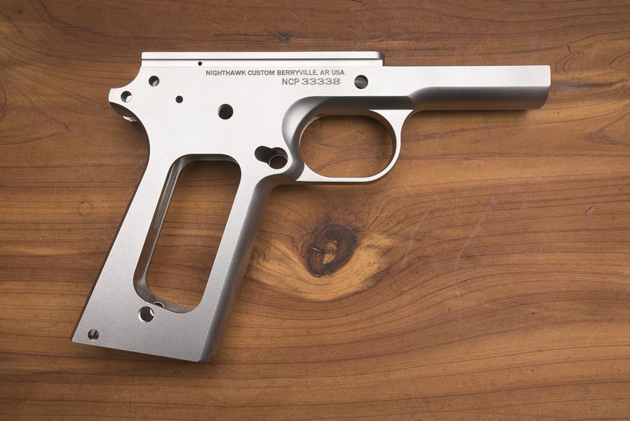 1911 Frame, Government, Non-Checkered, Ramp Cut/9mm, 10mm, .38 super