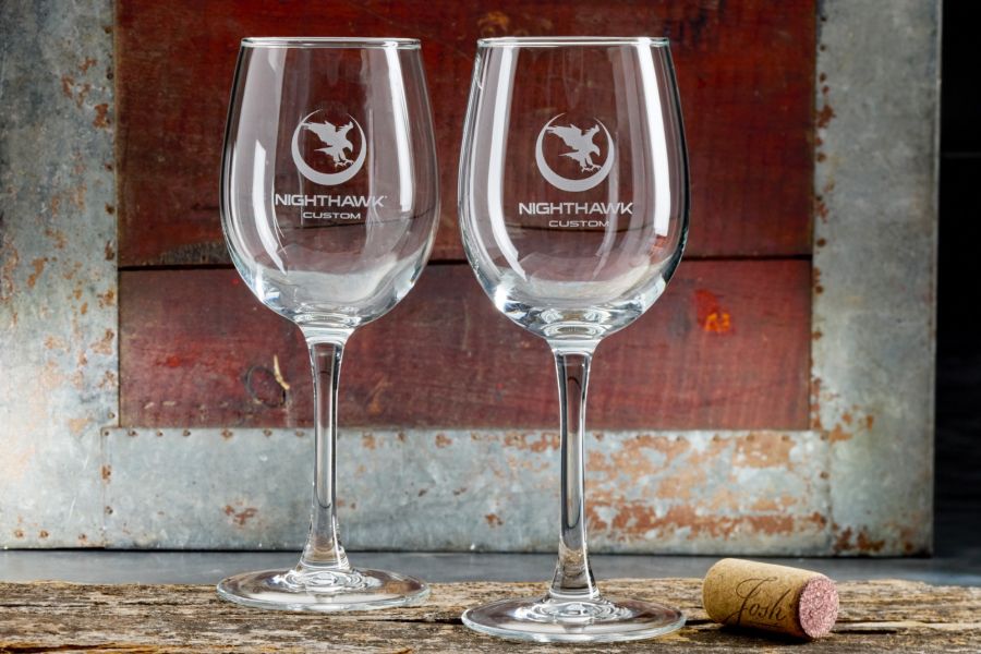 Nighthawk Custom Wine Glasses