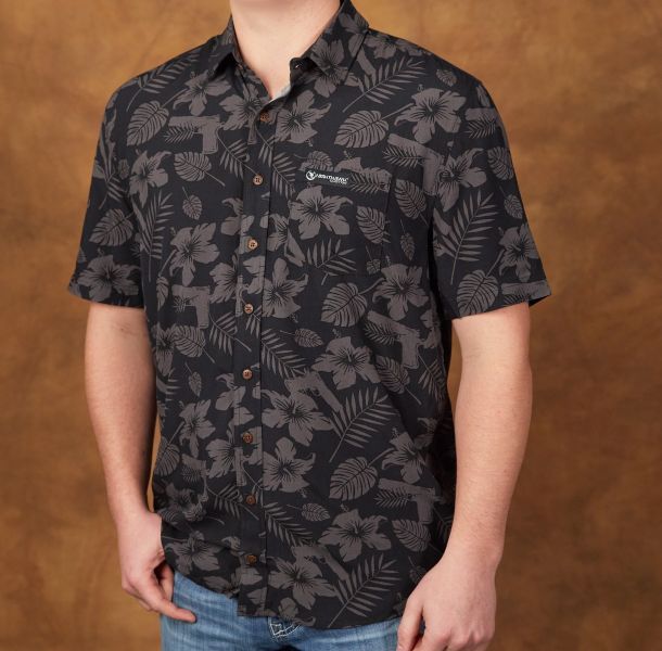 1911 Hawaiian Shirt, Black/Gray