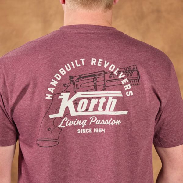 NH Korth Lockup, T-Shirt, Wine