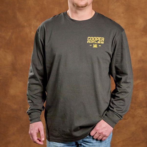 Cooper Rifles, Long Sleeve Tee, Vintage Black