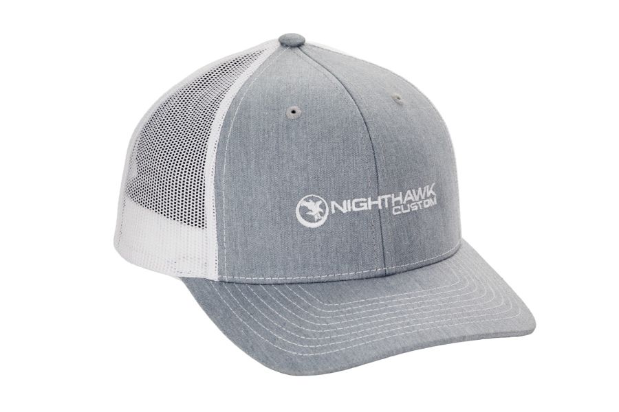 Nighthawk Heather Gray and White Cap 