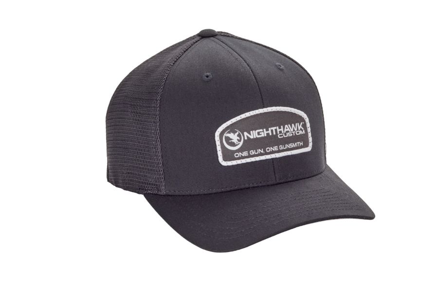 Nighthawk Custom Black On Black Patch Logo Cap