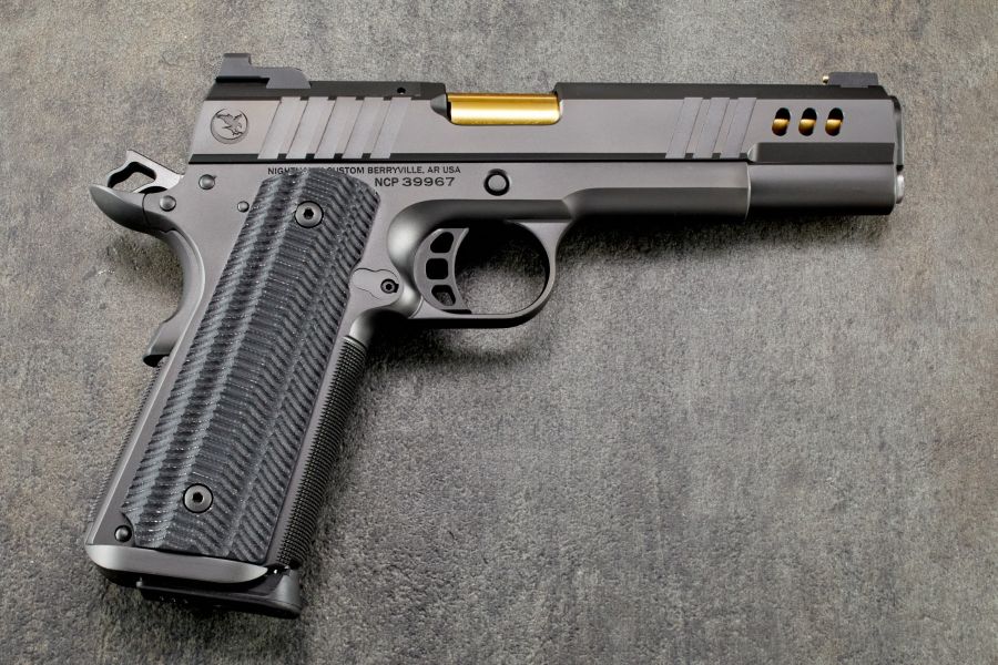 1911 Grips, Alien, Black, G10, Government/Commander