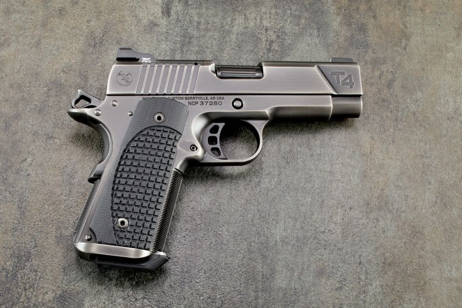1911 Grips, ETC Frag, Black, G10, Thin, Officer