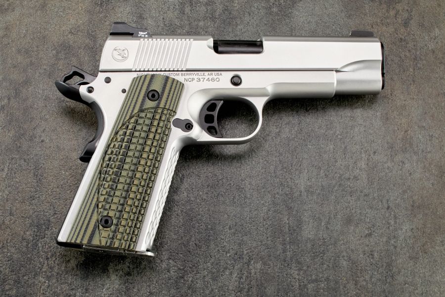 1911 Grips, ETC Frag, Green G10, Thin, Government/Commander