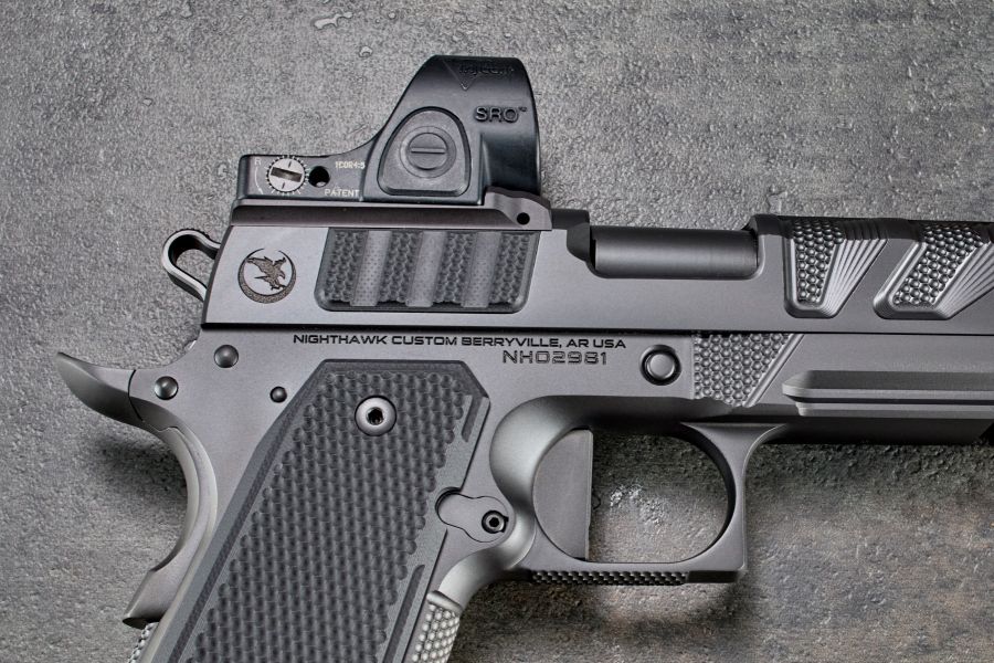 1911 Slide Panels, Railscales Alpha Hawk, Black, G10