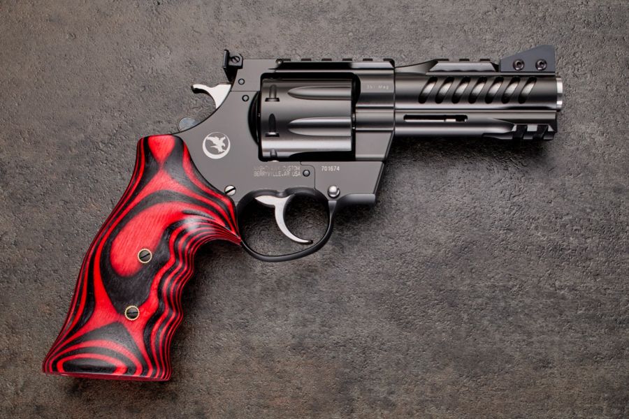 Korth Custom Laminate Wood Grips - Red/Black