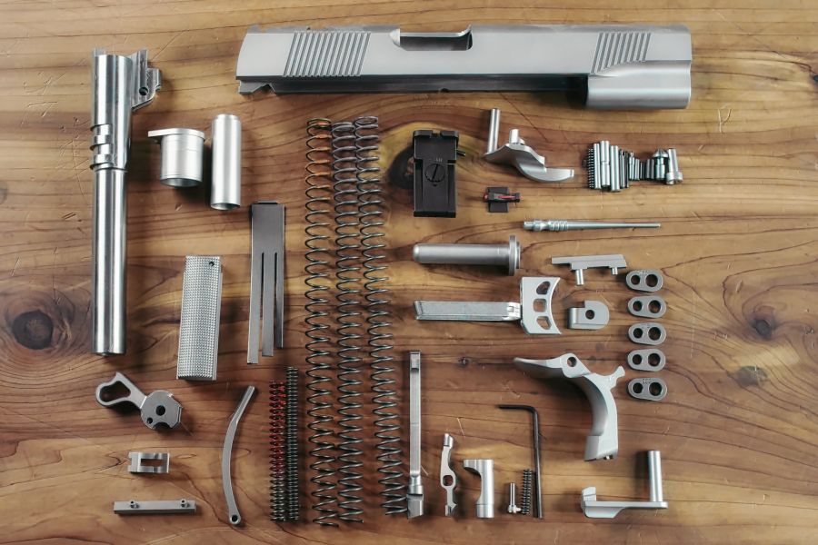 Complete 1911 Parts Kit, 10mm, Government
