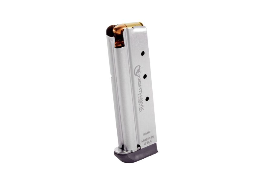 1911 Magazine, 9mm, Officer, Nighthawk, w/ Base Pad