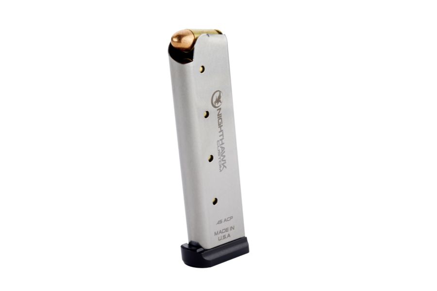 1911 Magazine, .45 ACP, Gov., Nighthawk, w/ Aluminum Base Pad
