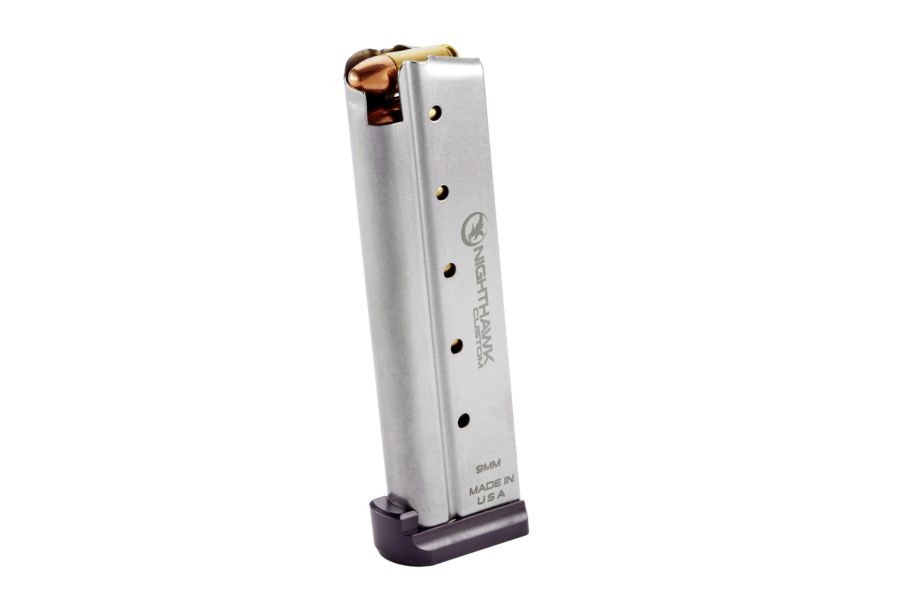 1911 Magazine, 9mm, Gov., Nighthawk, w/ Aluminum Base Pad