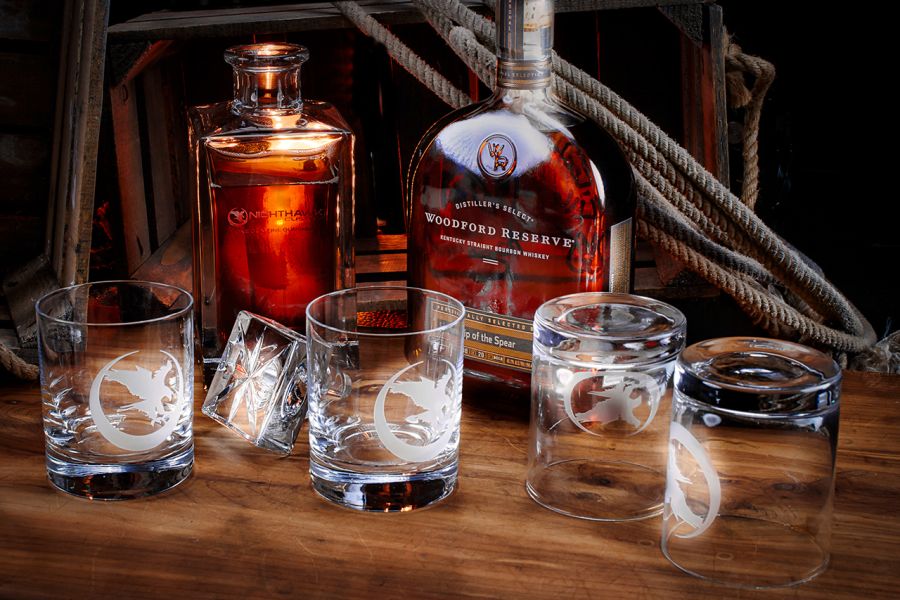 Nighthawk Custom Decanter Set