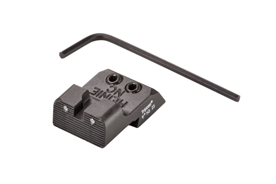 1911 Rear Sight, Heinie Ledge, Two-Dot, Tritium, .125”