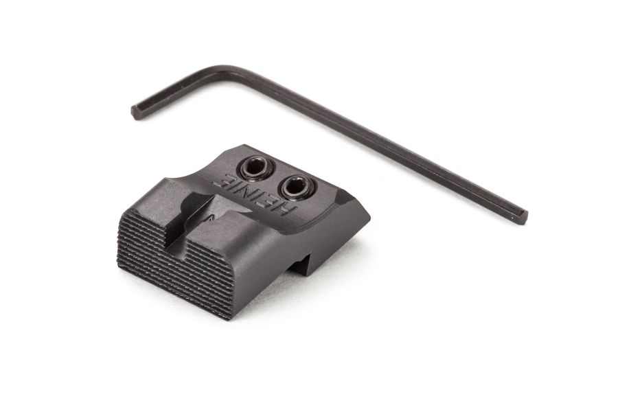 1911 Rear Sight, Heinie SlantPro, Black, .125”