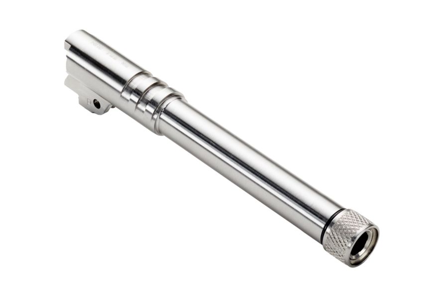 Match Grade 1911 Barrel, 9mm, W/N Ramped, 5", Threaded, Stainless