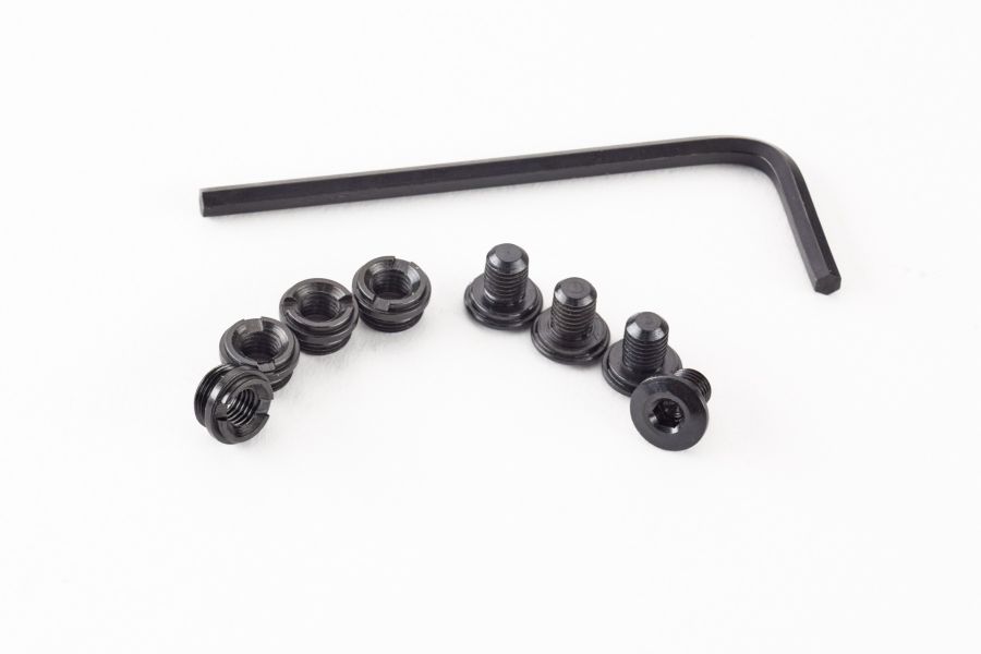 Thin Hex Head Grip Screws and Bushings, Carbon