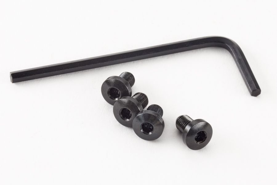 Hex Head 1911 Grip Screws, Carbon