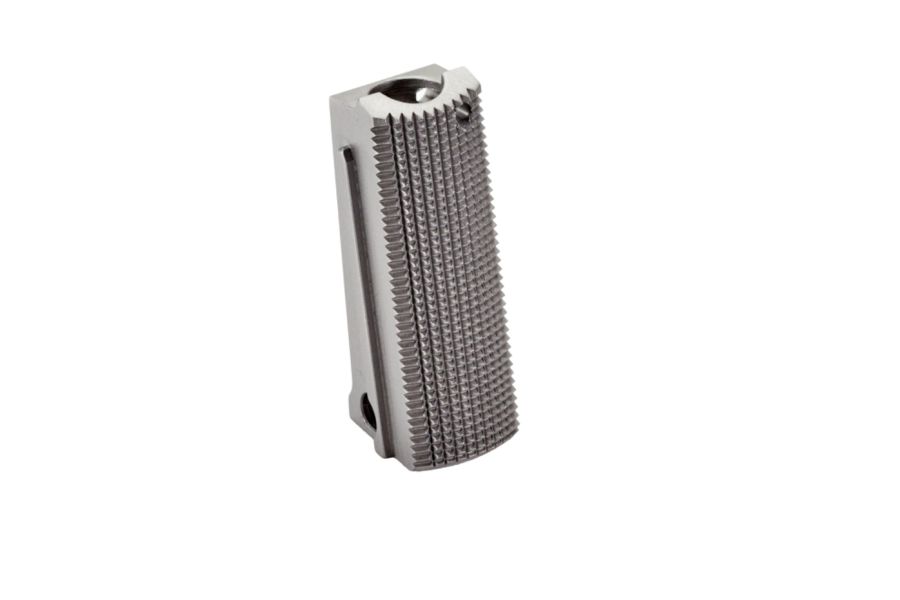 1911 Mainspring Housing, Officer, Flat Checkered, Stainless