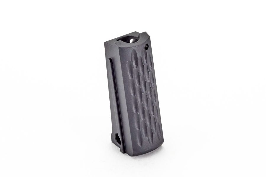 1911 Mainspring Housing, Officer, Flat, Scalloped, Carbon