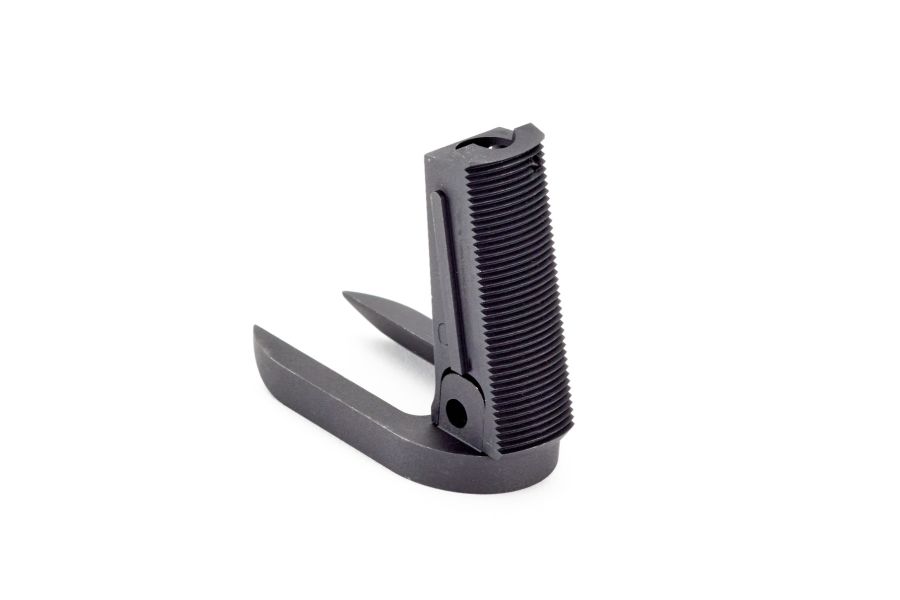 1911 Mainspring Housing/Magwell, Officer, Flat, Serrated, Carbon