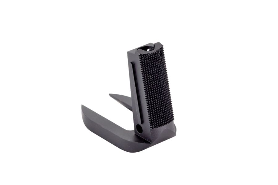 1911 Mainspring Housing/Magwell, Officer, Flat, Checkered, Carbon