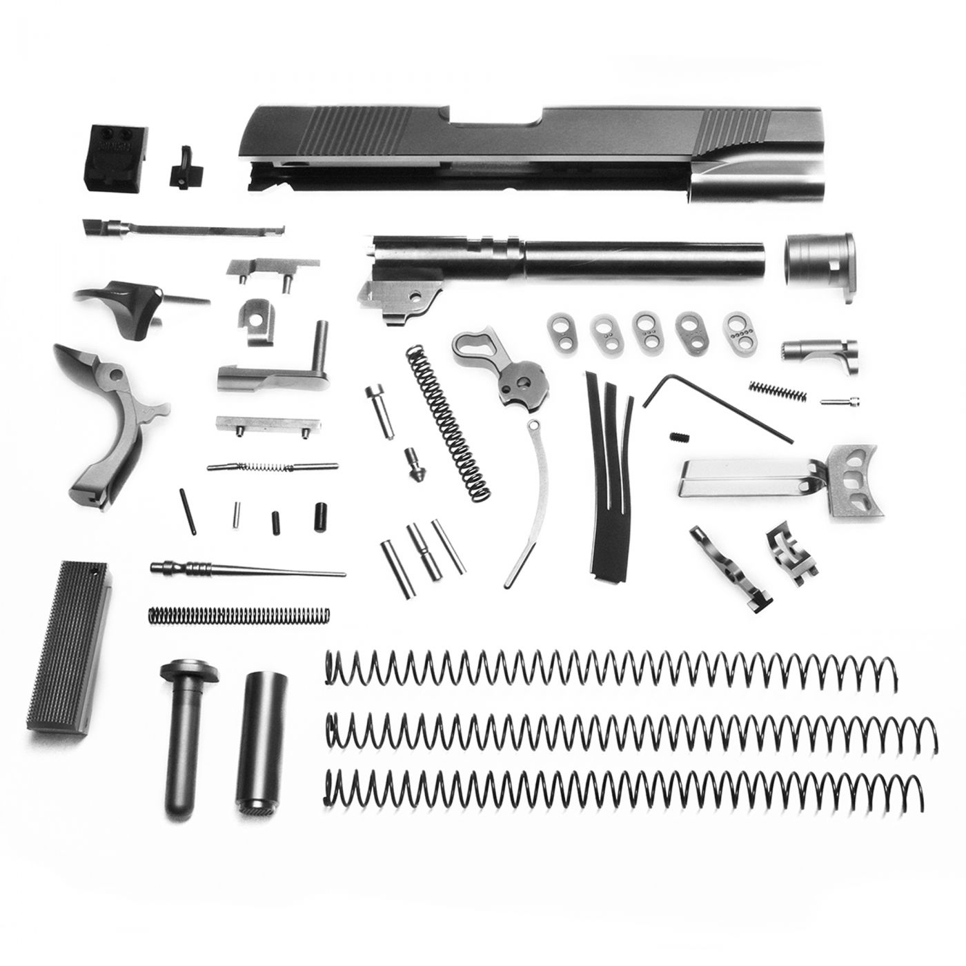 Complete 1911 Parts Kit, 9mm, Government 1911 Stainless Steel Parts Kit