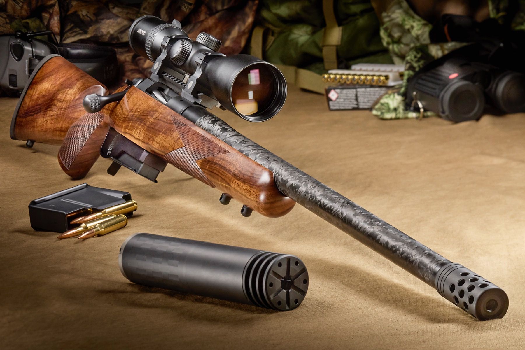 Heritage Walnut - Carbon Fiber Barrel