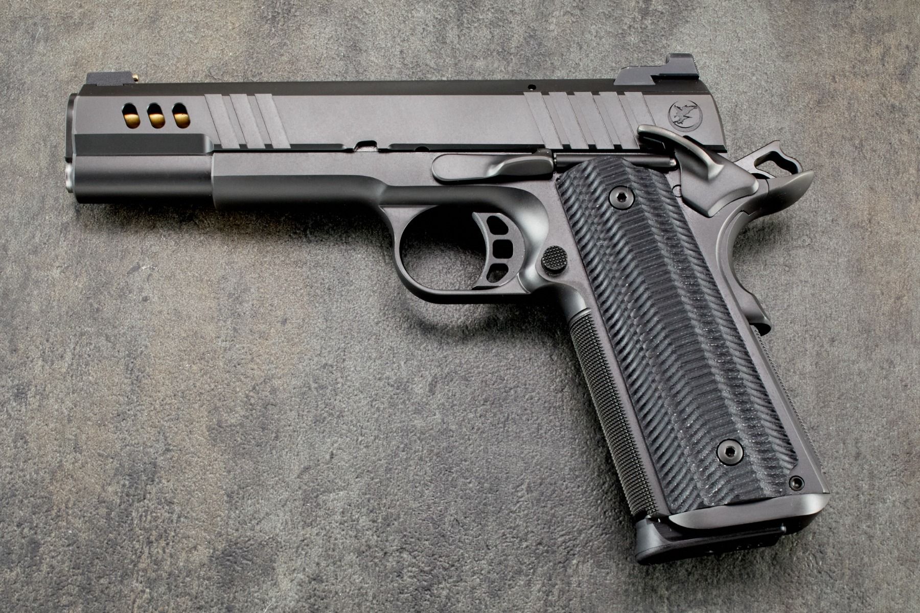 1911 Grips, Alien, Black, G10, Government/Commander