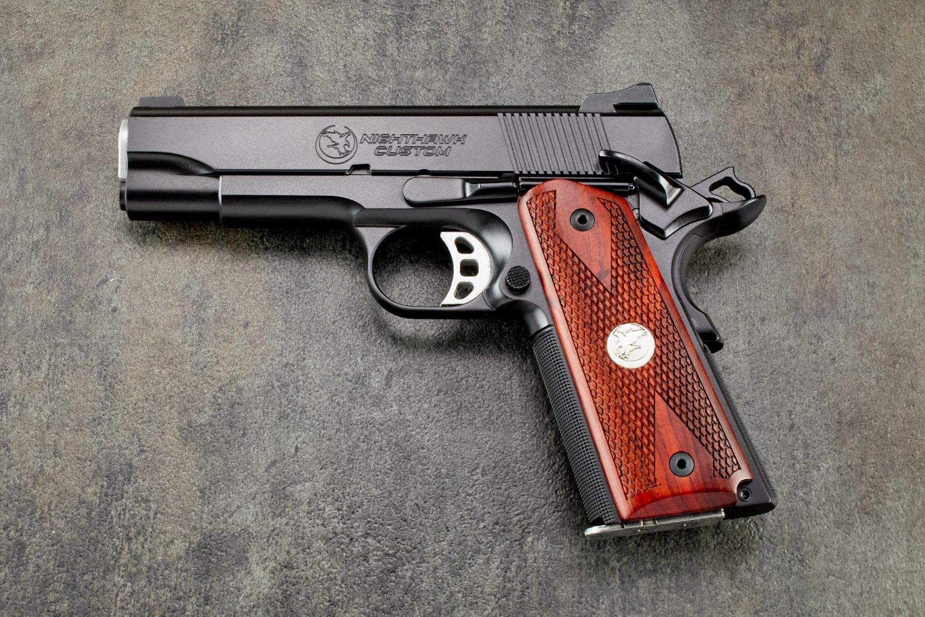 1911 Grips, Double Diamond with medallion, Cocobolo, Government