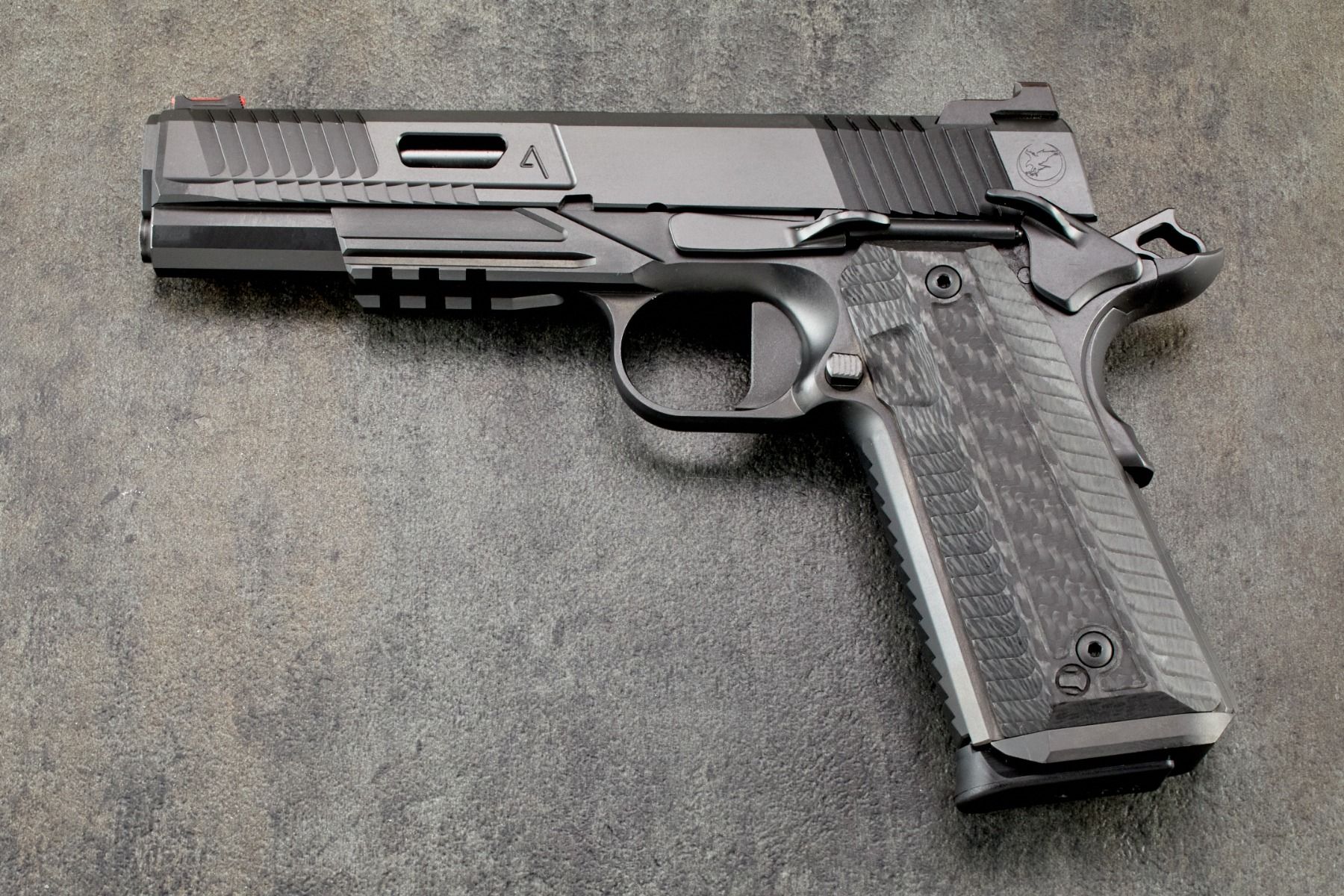 1911 Grips, Railscales Agent 2, Carbon Fiber, Government/Commander