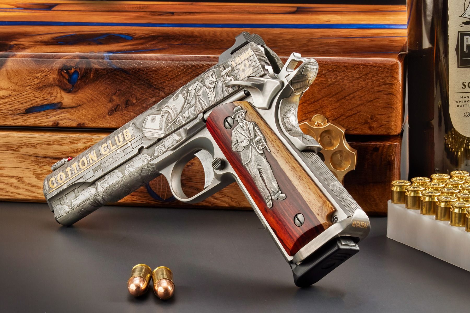 Nighthawk Custom Engraved 1911 - "Prohibition"