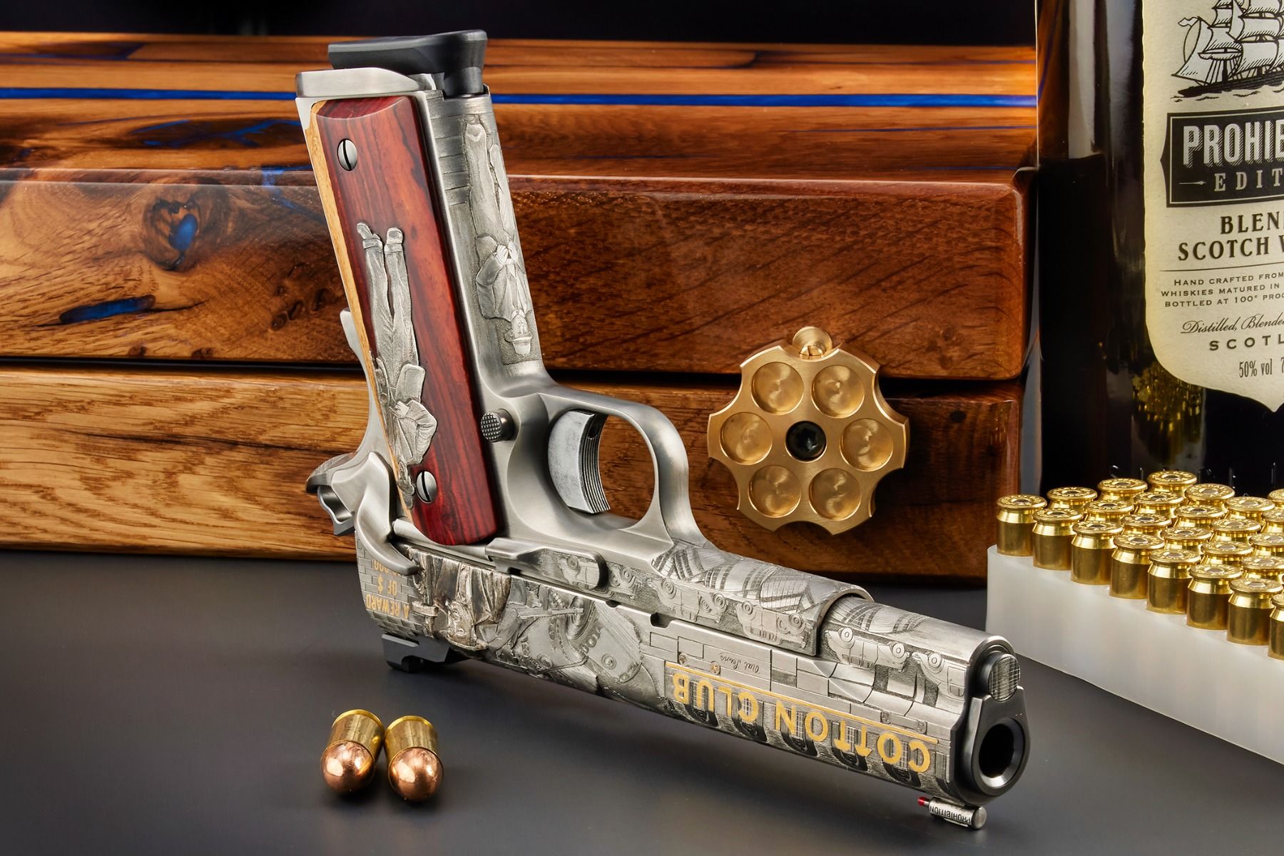 Nighthawk Custom Engraved 1911 - "Prohibition"