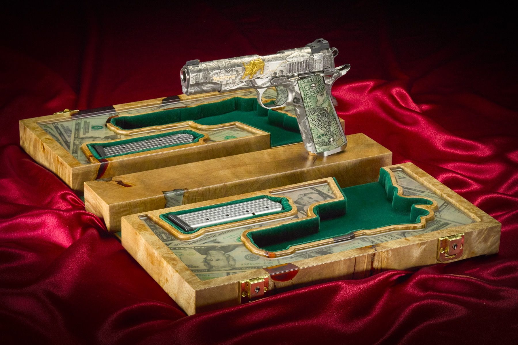 Nighthawk Custom Engraved 1911 - "Wall Street"