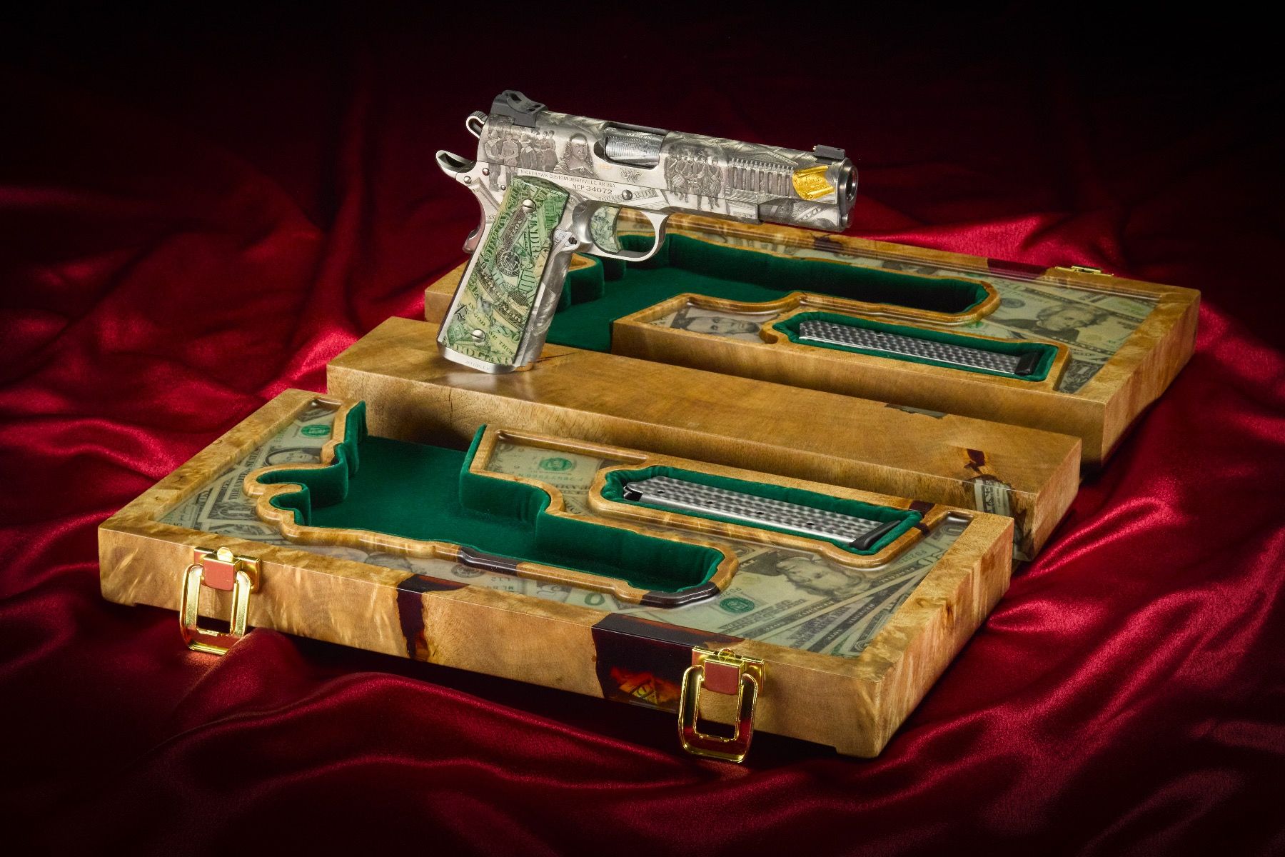 Nighthawk Custom Engraved 1911 - "Wall Street"