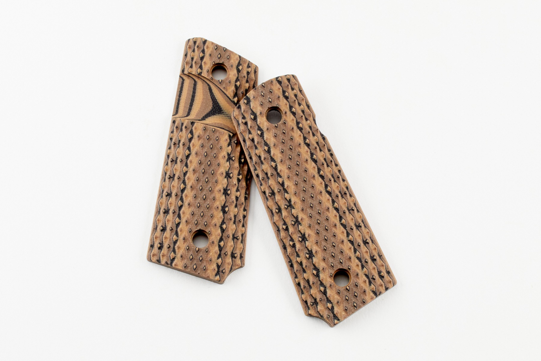 1911 Grips, Tactical Diamond, Hyena Brown, G10, Super Scoop, Officer